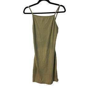 PrettyLittleThing Ribbed Strappy Backless Bodycon Dress Size 12